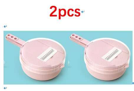 8-in-1 Mandoline Slicer – Multi-Blade Veg Cutter with Peeler & Strainer