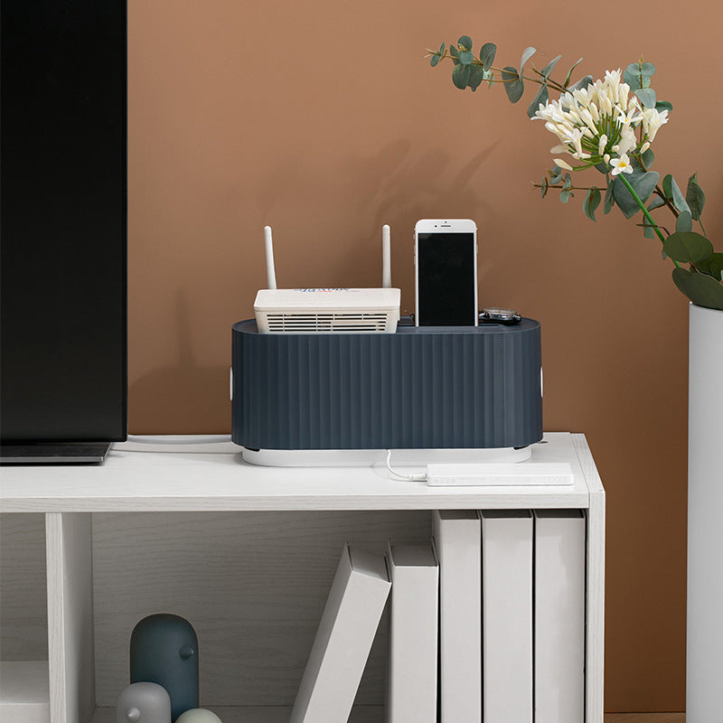 Cable Management Box – Dustproof Power Strip & Charger Organizer