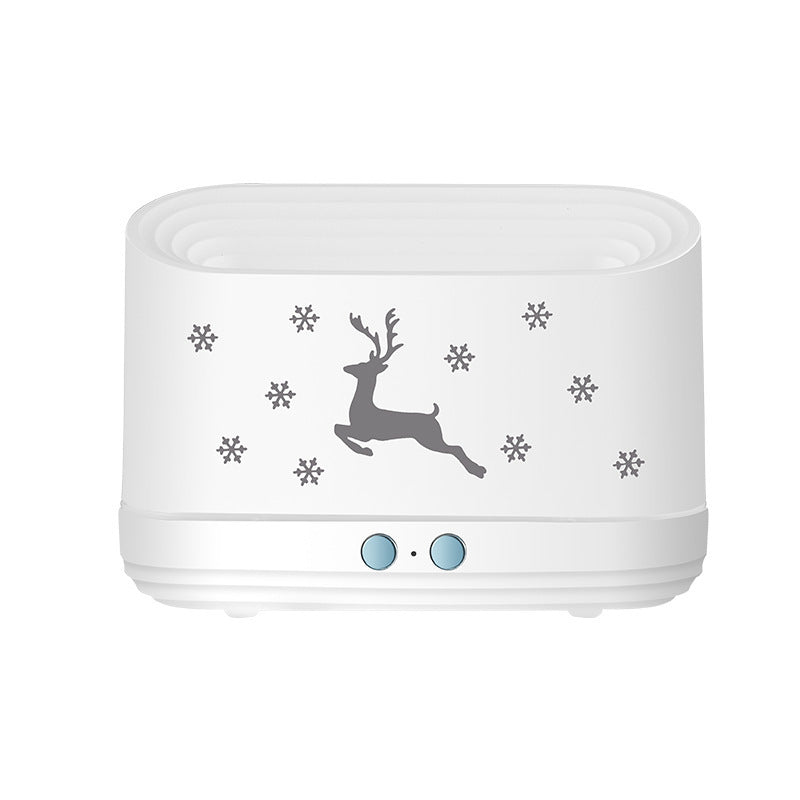 Elk Flame Humidifier – Silent Diffuser with Cozy Glow for Holiday Home Decor