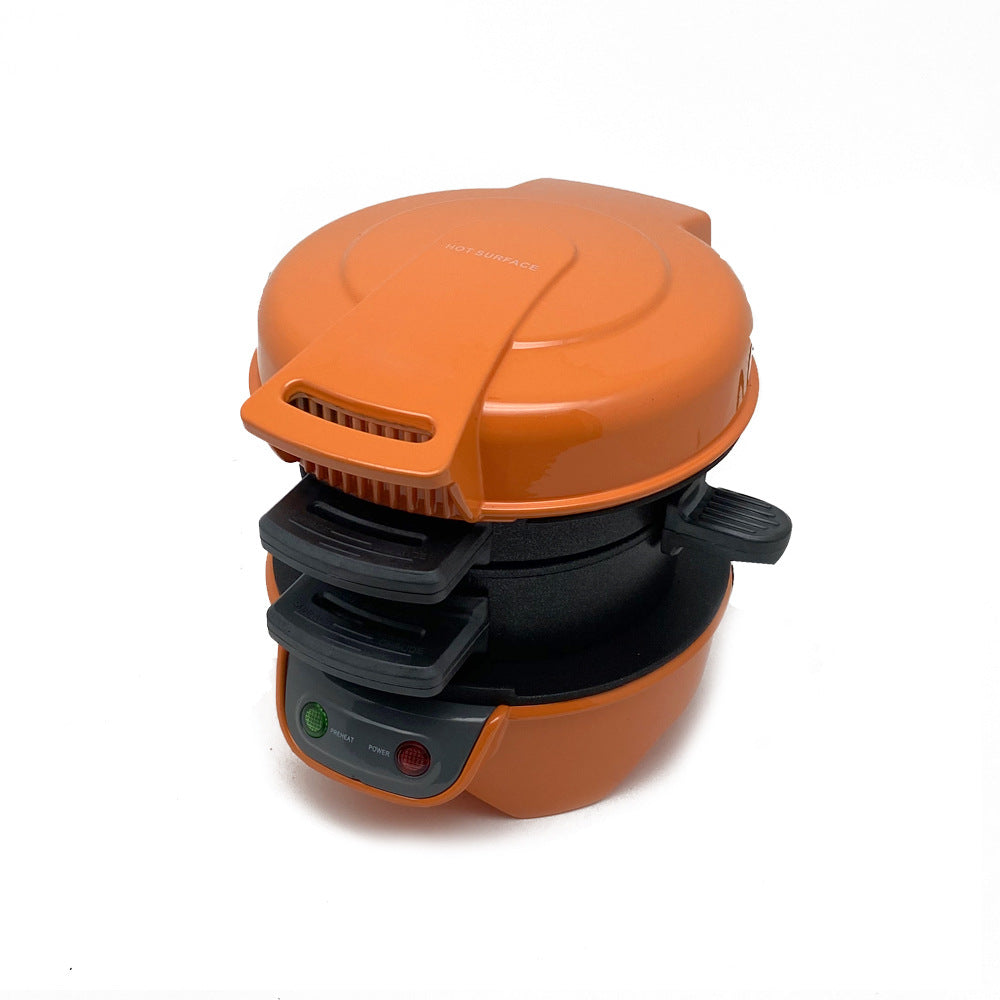 3-in-1 Breakfast Sandwich Maker – Burger, Egg & Waffle Machine