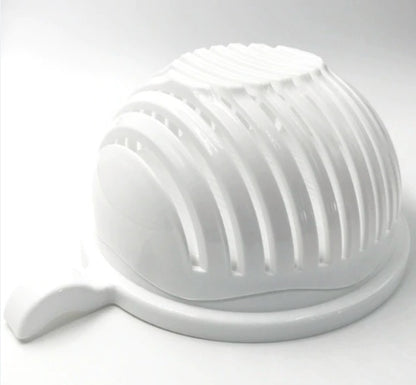 3-in-1 Salad Cutter Bowl – Slice, Rinse & Serve with Safety and Ease