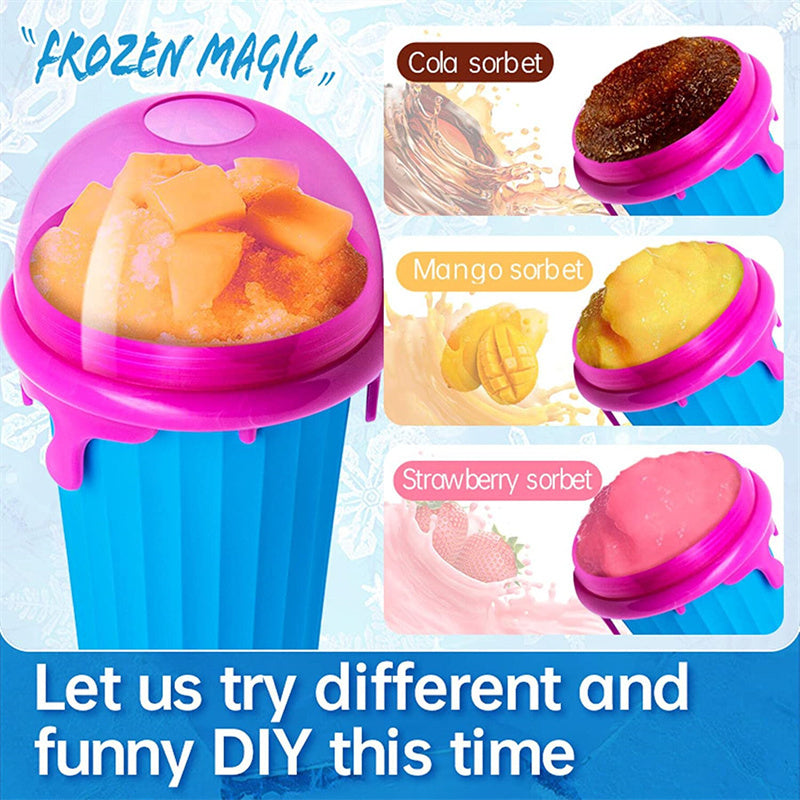 500ml Slushy Maker Cup – Quick-Freeze Smoothie & Ice Cream Cup for Summer Drinks