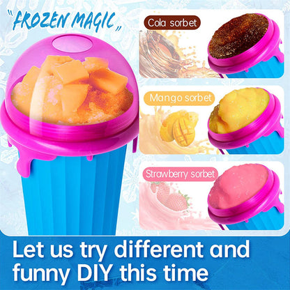 500ml Slushy Maker Cup – Quick-Freeze Smoothie & Ice Cream Cup for Summer Drinks