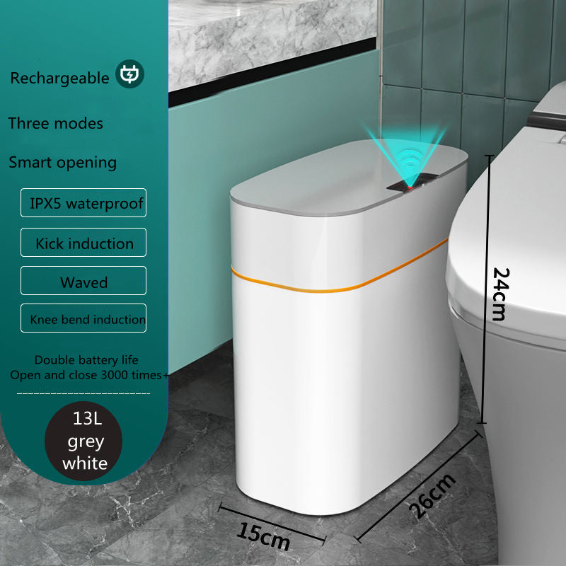 Smart Induction Trash Can – Automatic Lid for Home, Kitchen & Car