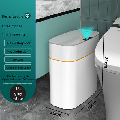 Smart Induction Trash Can – Automatic Lid for Home, Kitchen & Car