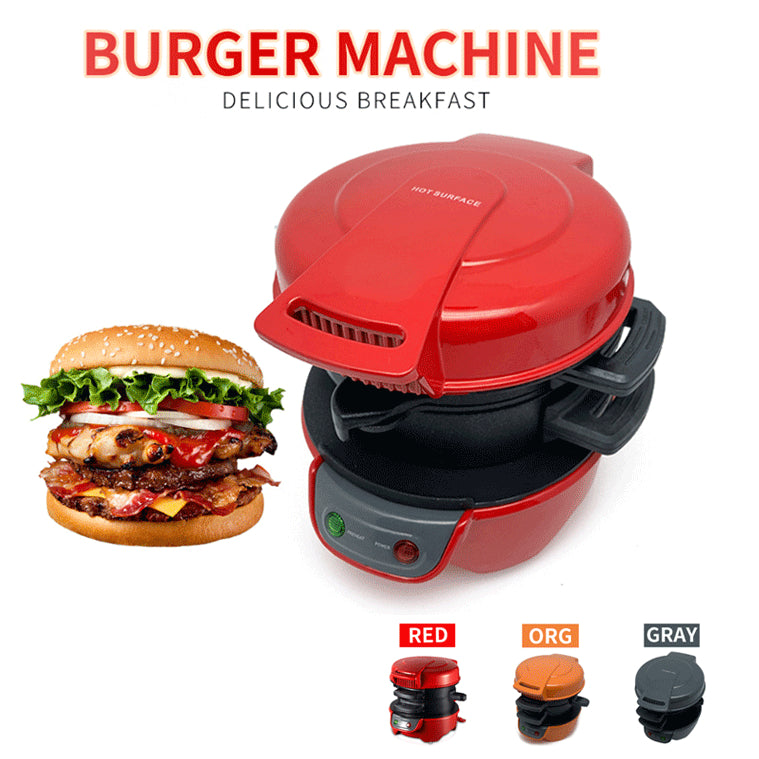 3-in-1 Breakfast Sandwich Maker – Burger, Egg & Waffle Machine