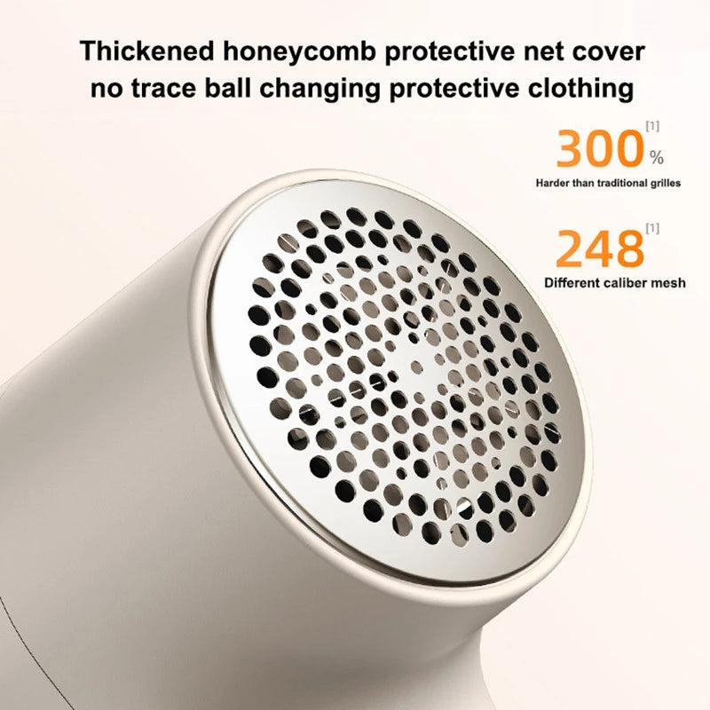 Smart Fabric Lint Remover – USB Rechargeable LED Display Hairball Trimmer