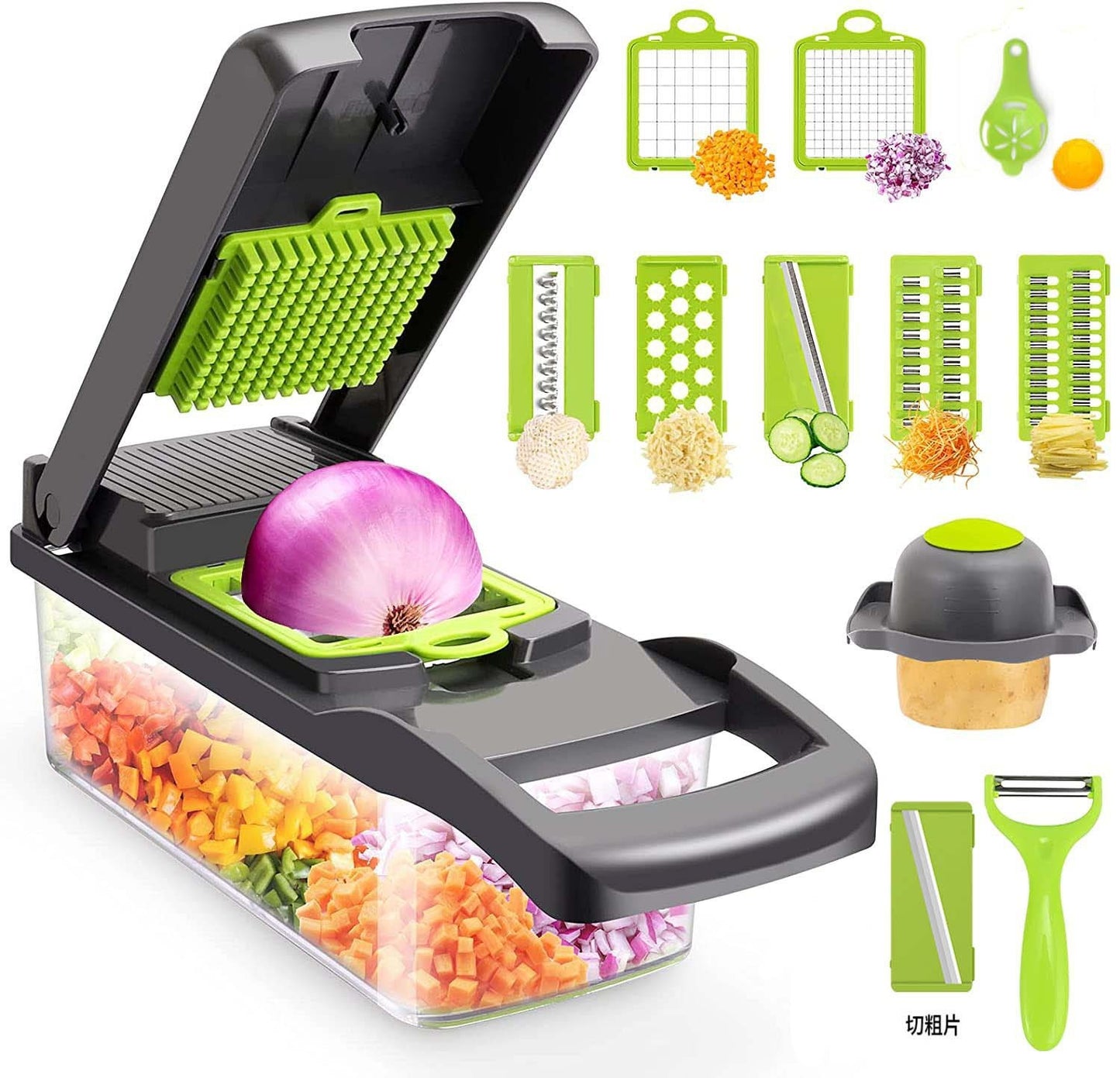 Manual Veggie Silk Cutter – Quick Shredder for Vegetables & Garnishes