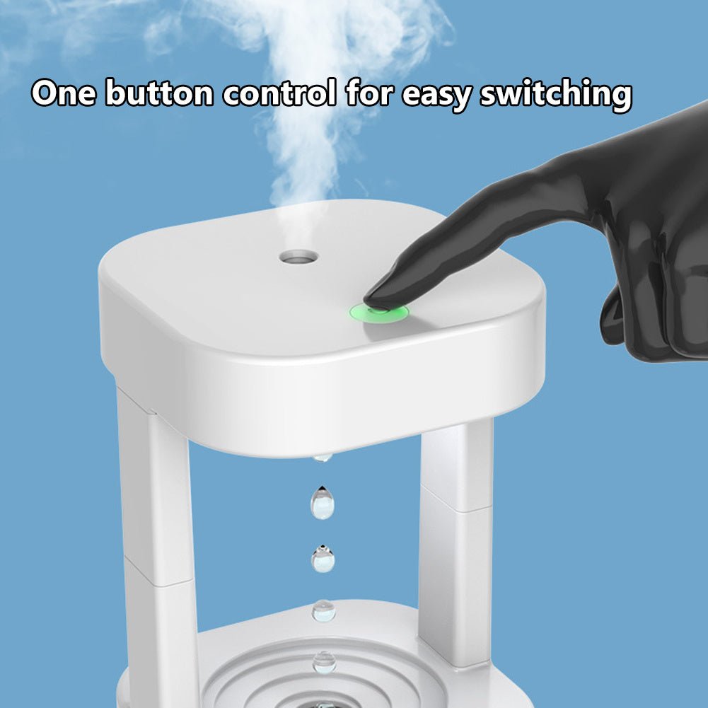Anti - Gravity Drop Humidifier – Quiet Mist Maker with 580ml Tank for Home & Office - Slushin_Dept