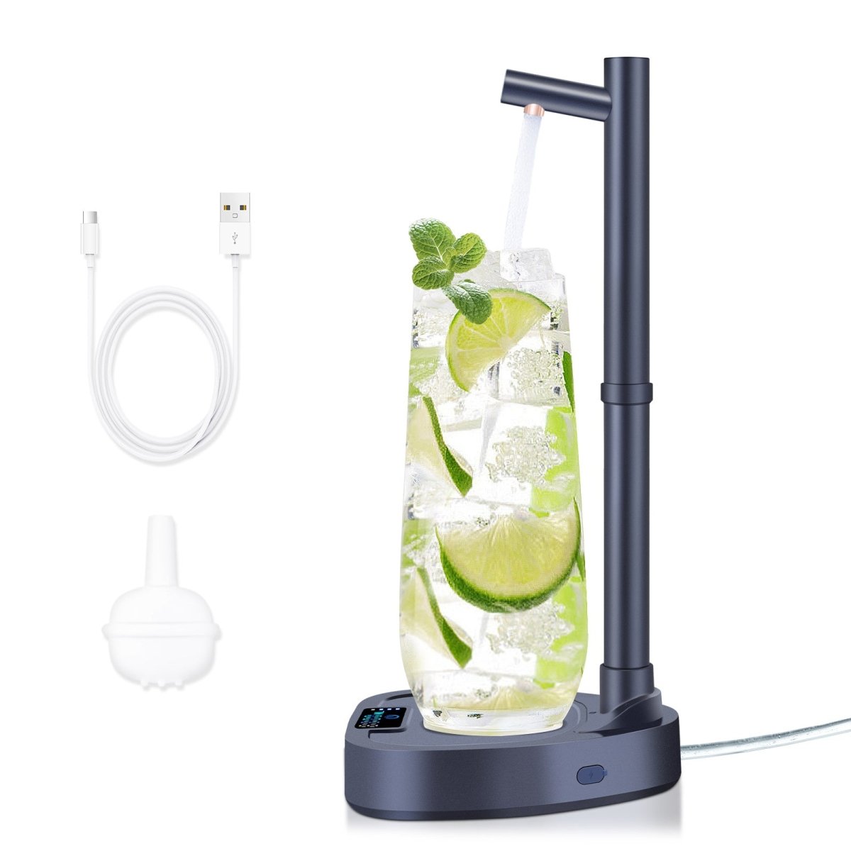 Automatic Water Dispenser – Rechargeable with Stand & Extended Tube for Bottles - Slushin_Dept