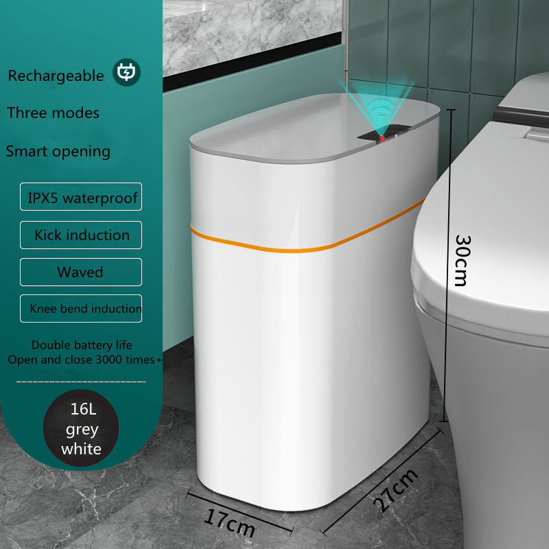 Smart Induction Trash Can – Automatic Lid for Home, Kitchen & Car