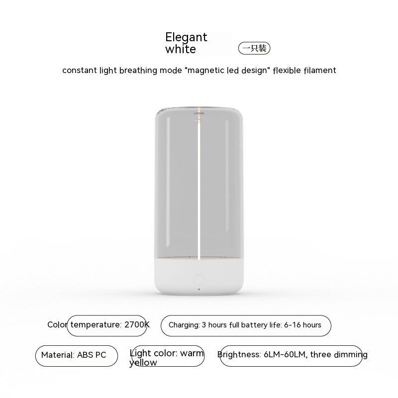 Rechargeable LED Camping Light – Type-C Portable Lamp with Anti-Drop Design & Ambient Glow