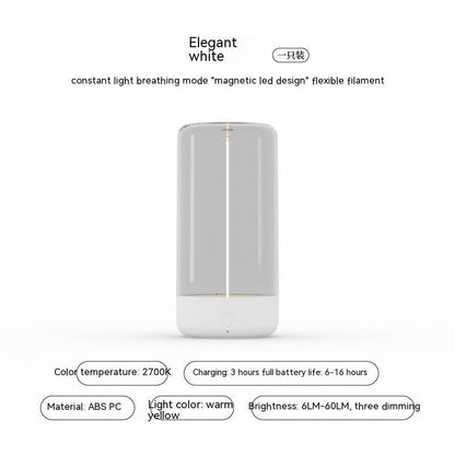 Rechargeable LED Camping Light – Type-C Portable Lamp with Anti-Drop Design & Ambient Glow
