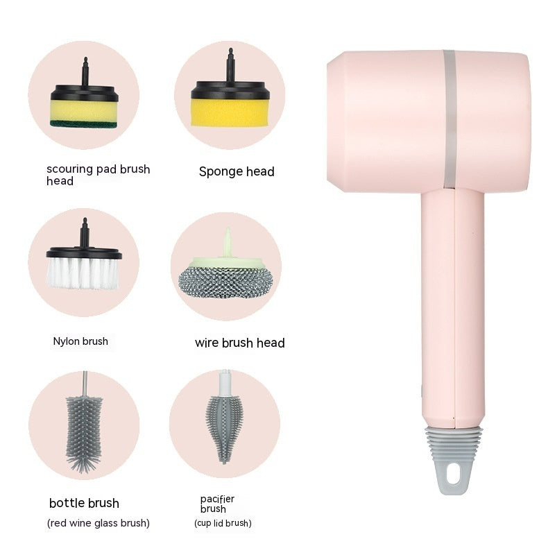 Wireless Electric Cleaning Brush – USB Rechargeable Kitchen & Bathroom Scrubber