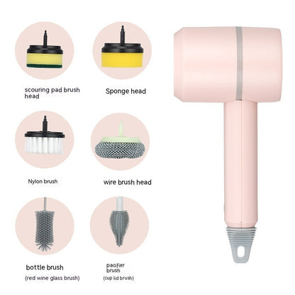 Wireless Electric Cleaning Brush – USB Rechargeable Kitchen & Bathroom Scrubber