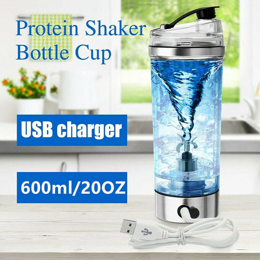 Electric Protein Shaker – USB Rechargeable Mixer for Milk, Coffee & Sports Drinks