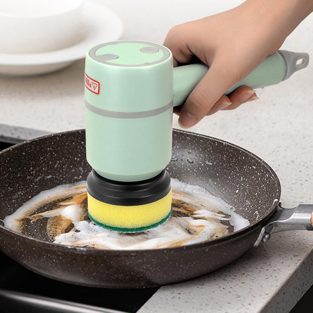 Wireless Electric Cleaning Brush – USB Rechargeable Kitchen & Bathroom Scrubber