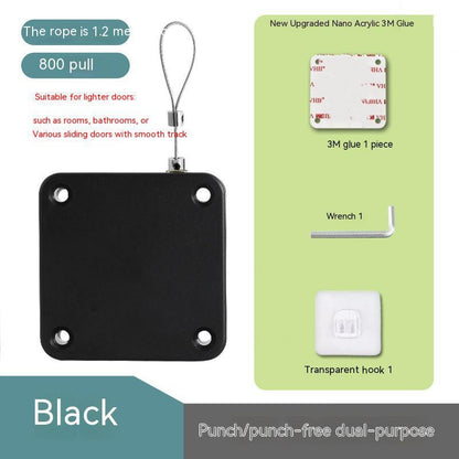 Punch-Free Automatic Door Closer – Soft Close for Glass & Sliding Doors (500–1000g Tension)