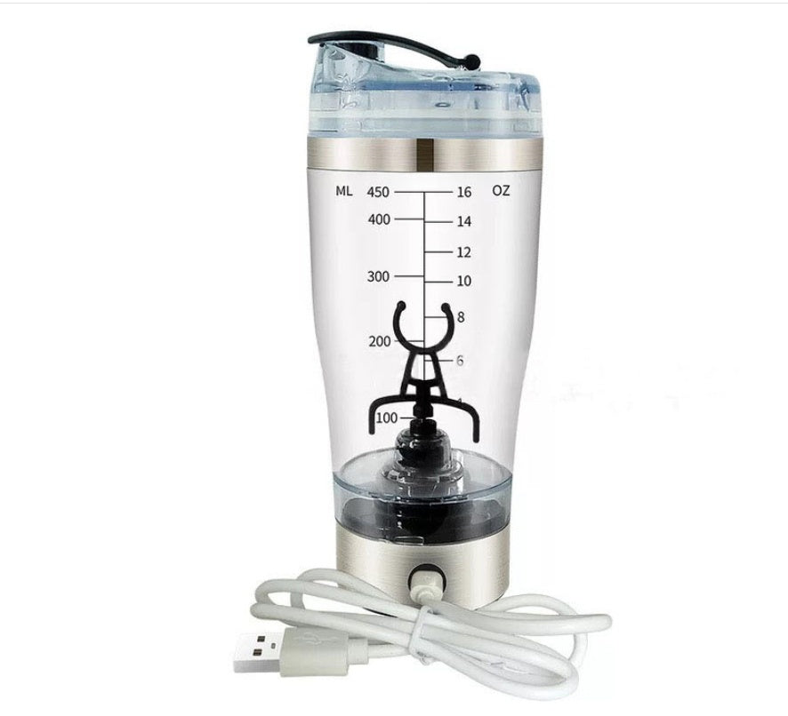 Electric Protein Shaker – USB Rechargeable Mixer for Milk, Coffee & Sports Drinks