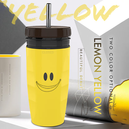 Double-Insulated Twist Tumbler – Portable Sippy Cup with Straw for Kids & Adults