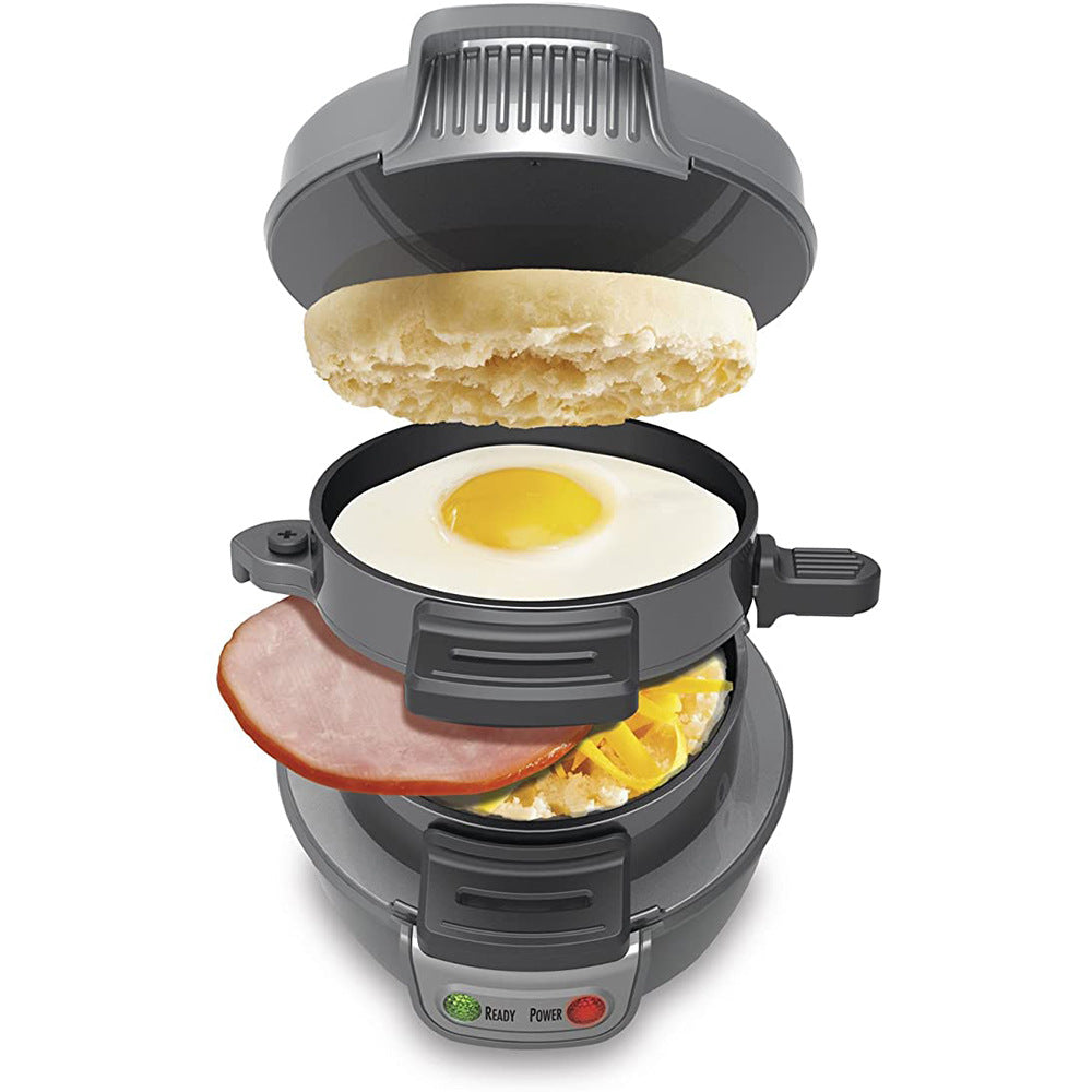 3-in-1 Breakfast Sandwich Maker – Burger, Egg & Waffle Machine