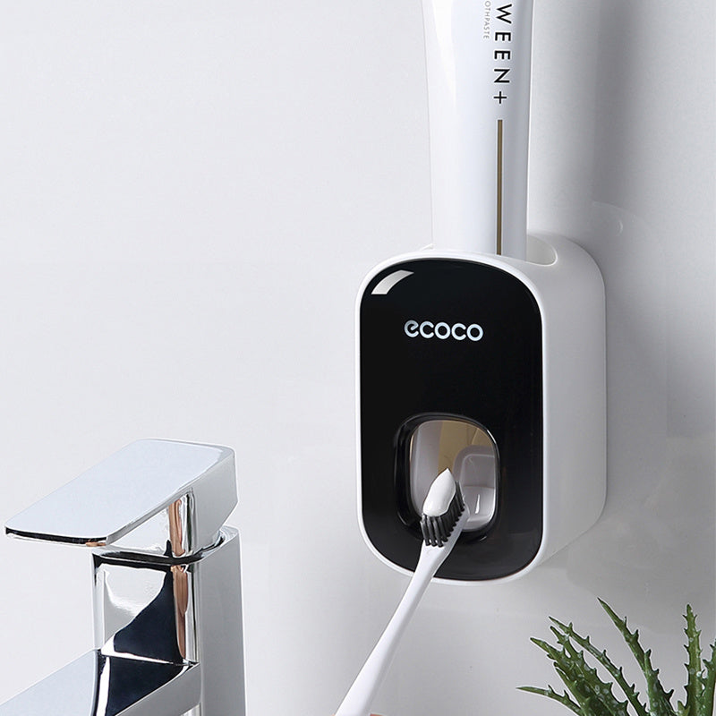 Wall-Mounted Automatic Toothpaste Dispenser – Bathroom Organizer Set