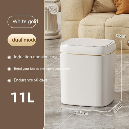 Smart Induction Trash Can – Automatic Lid for Home, Kitchen & Car