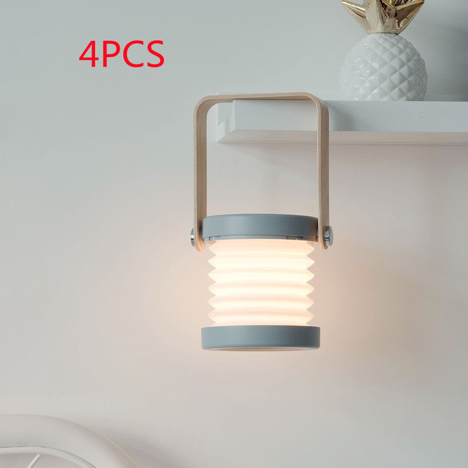 Foldable LED Night Lamp – Touch Dimmable & USB Rechargeable for Cozy Spaces