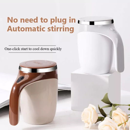 Magnetic Self-Stirring Cup – Rechargeable Electric Mixer for Coffee, Milk & More