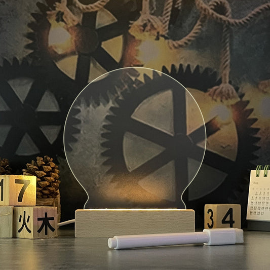 LED Message Board Lamp – USB Note Light with Marker for Gifting & Decor