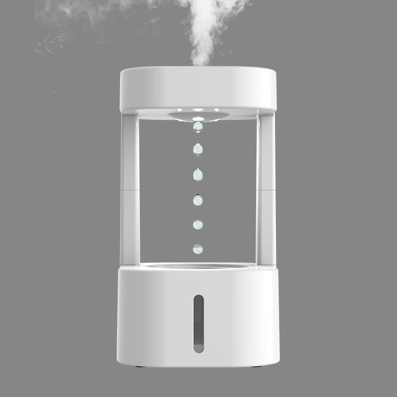 Anti-Gravity Drop Humidifier – Quiet Mist Maker with 580ml Tank for Home & Office