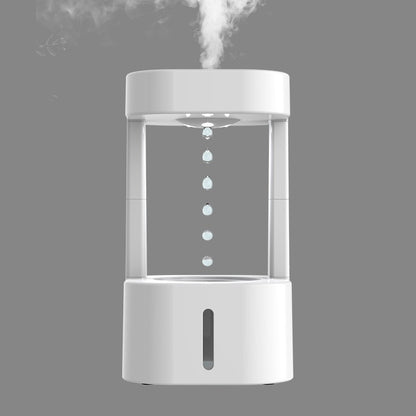 Anti-Gravity Drop Humidifier – Quiet Mist Maker with 580ml Tank for Home & Office