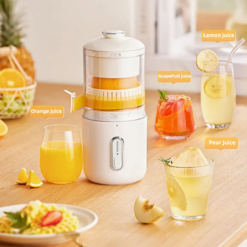 Mini Wireless Juicer – USB Steel Citrus Press for Fresh Juice Anywhere
