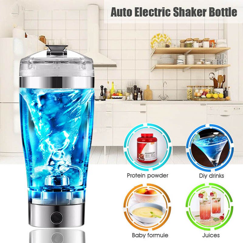 Electric Protein Shaker – USB Rechargeable Mixer for Milk, Coffee & Sports Drinks - Slushin_Dept