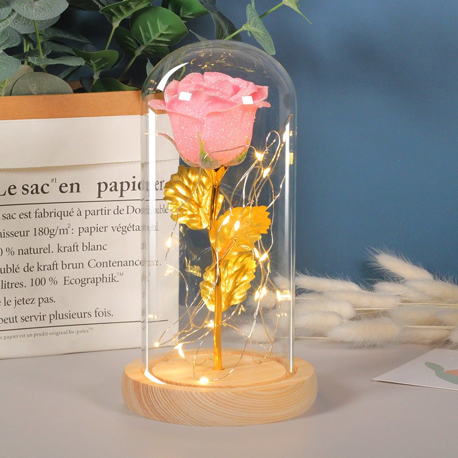 Eternal LED Rose in Glass – Romantic Valentine’s & Wedding Gift - Slushin_Dept