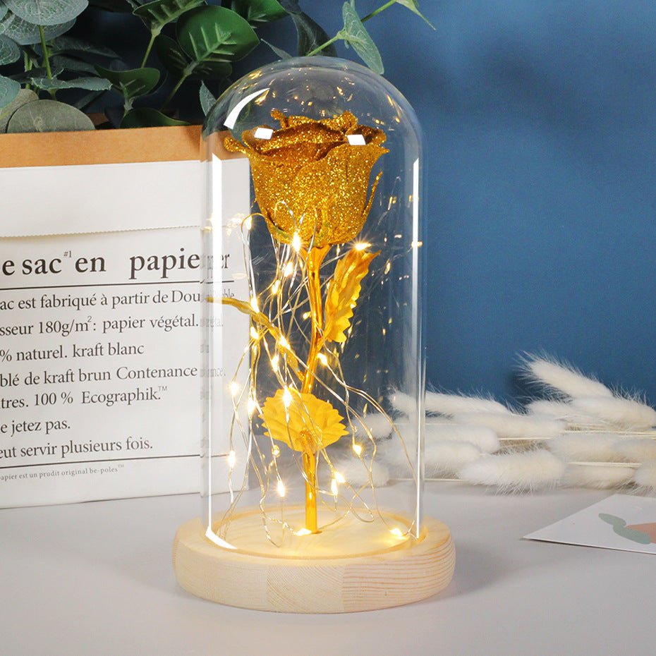 Eternal LED Rose in Glass – Romantic Valentine’s & Wedding Gift - Slushin_Dept