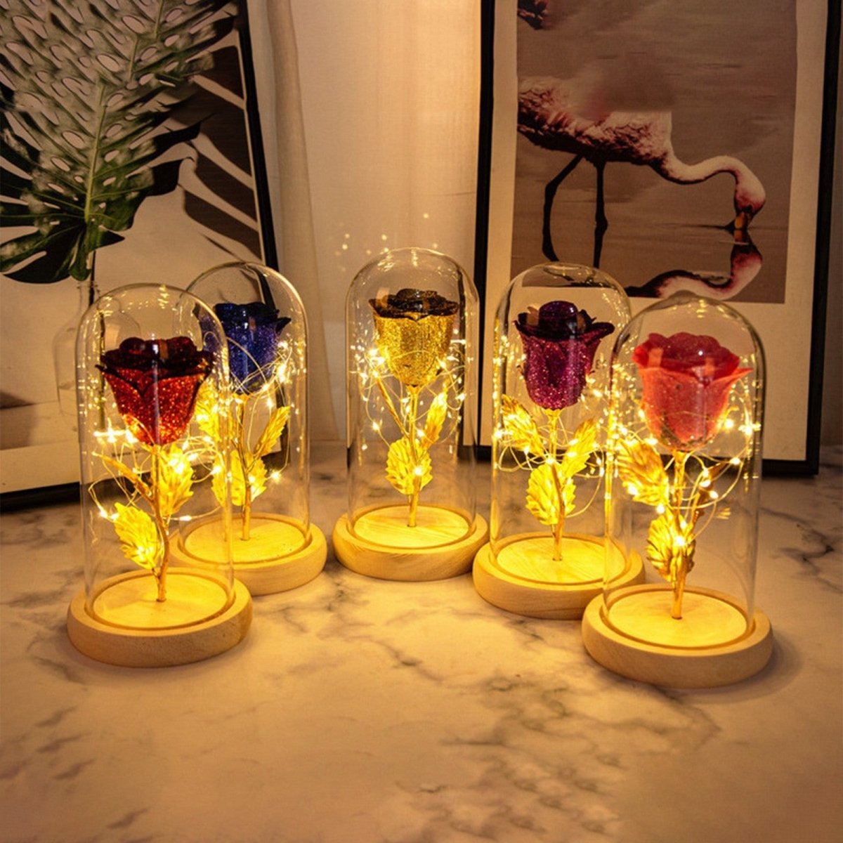 Eternal LED Rose in Glass – Romantic Valentine’s & Wedding Gift - Slushin_Dept