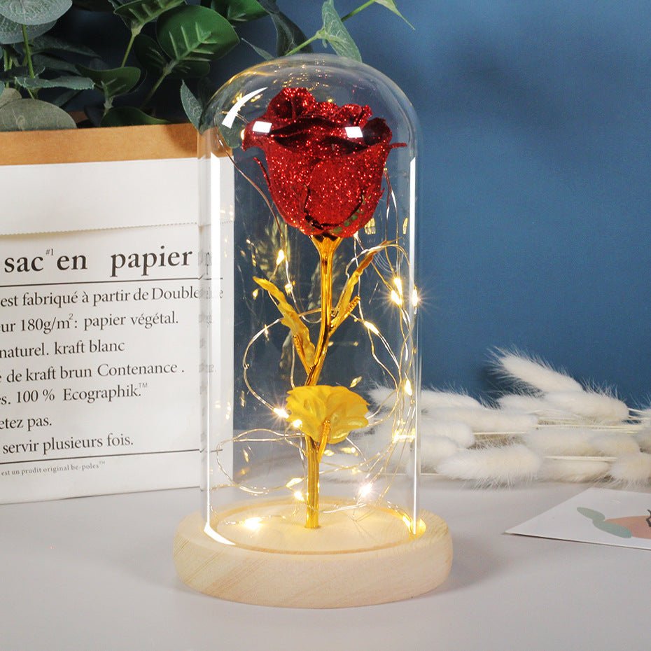 Eternal LED Rose in Glass – Romantic Valentine’s & Wedding Gift - Slushin_Dept