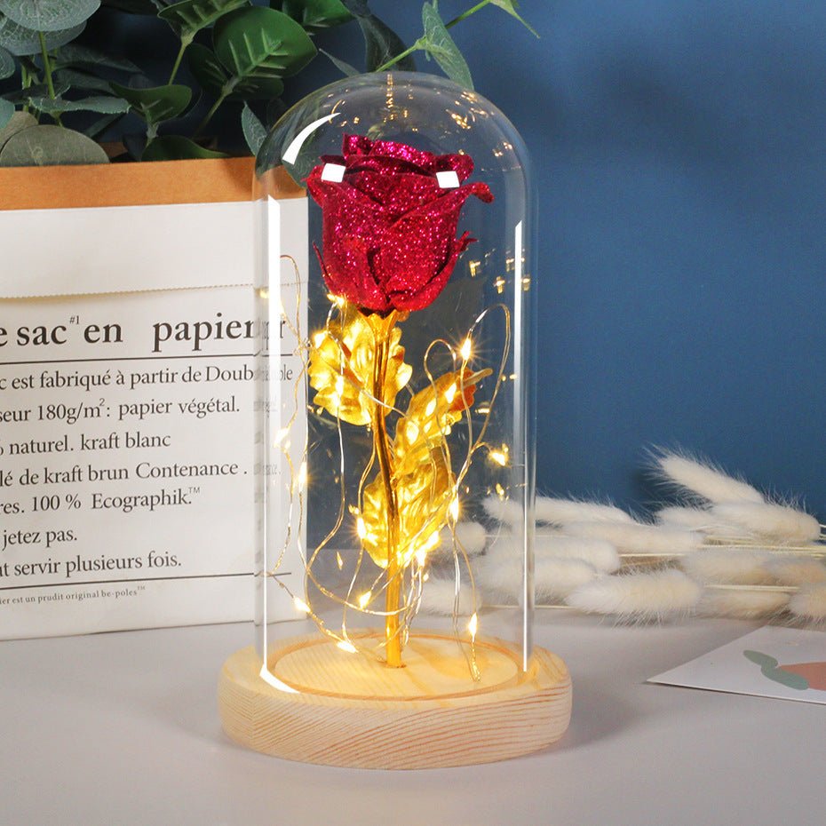 Eternal LED Rose in Glass – Romantic Valentine’s & Wedding Gift - Slushin_Dept