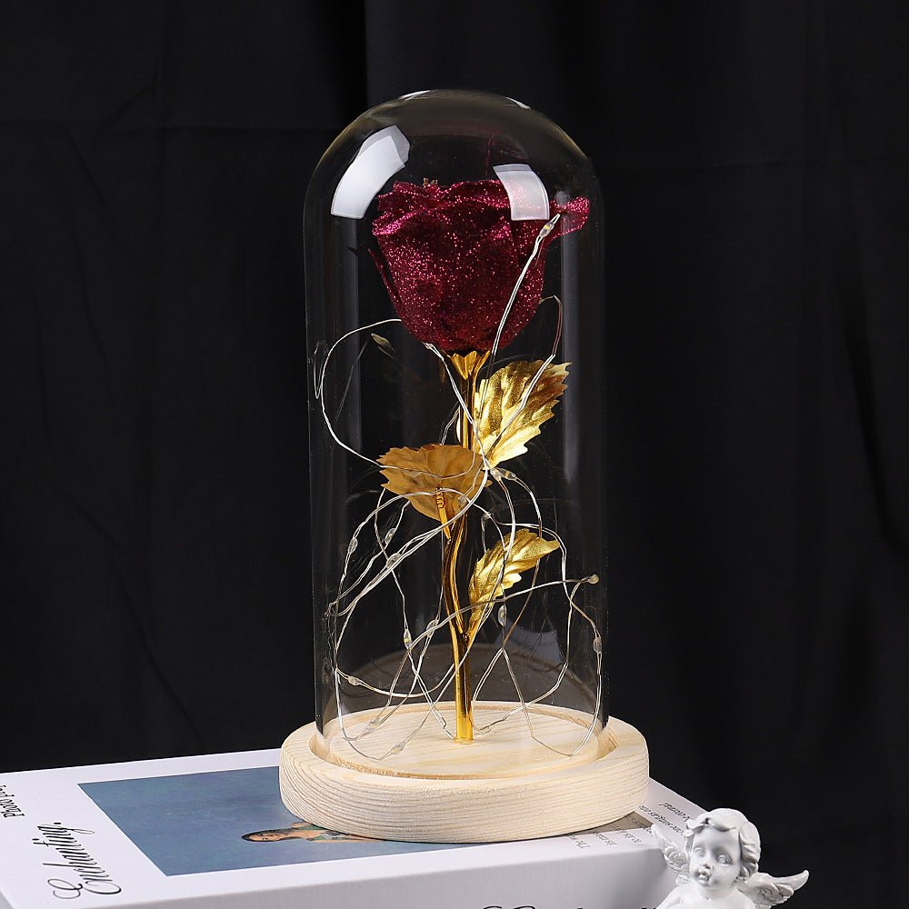 Eternal LED Rose in Glass – Romantic Valentine’s & Wedding Gift - Slushin_Dept