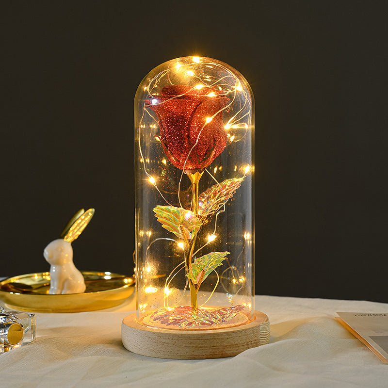Eternal LED Rose in Glass – Romantic Valentine’s & Wedding Gift - Slushin_Dept