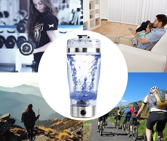 Electric Protein Shaker – USB Rechargeable Mixer for Milk, Coffee & Sports Drinks