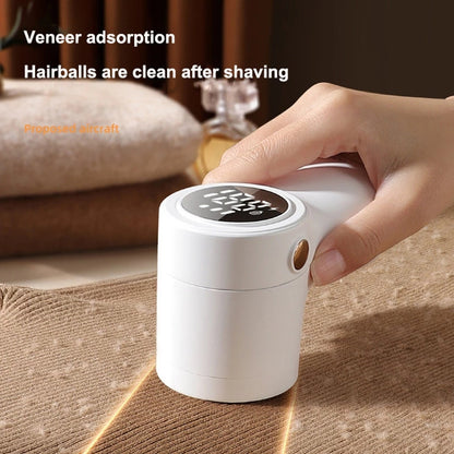 Smart Fabric Lint Remover – USB Rechargeable LED Display Hairball Trimmer