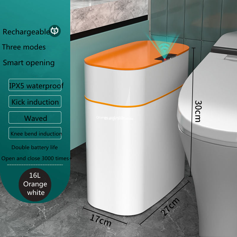 Smart Induction Trash Can – Automatic Lid for Home, Kitchen & Car