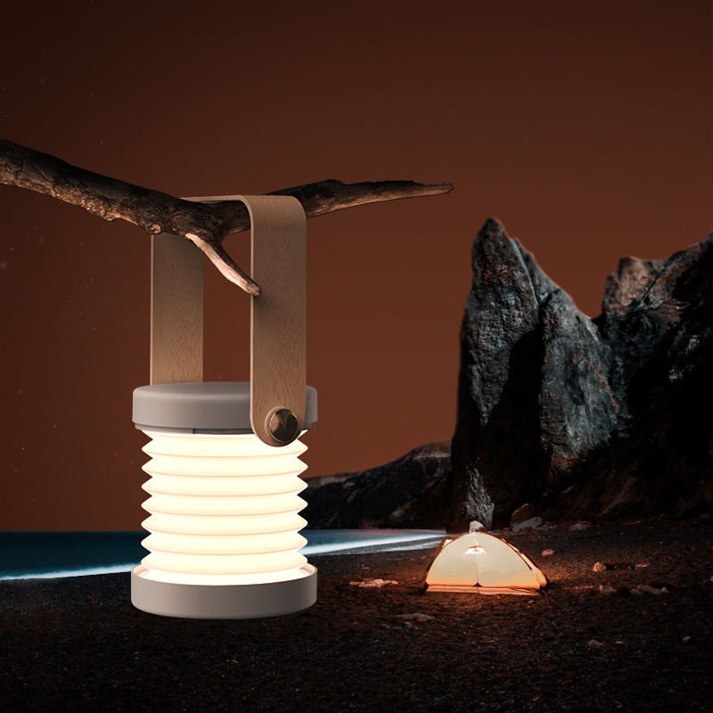 Foldable LED Night Lamp – Touch Dimmable & USB Rechargeable for Cozy Spaces - Slushin_Dept
