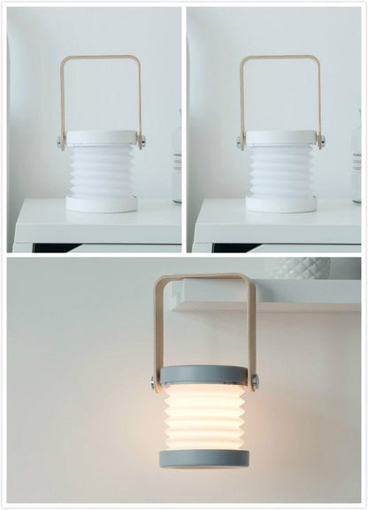 Foldable LED Night Lamp – Touch Dimmable & USB Rechargeable for Cozy Spaces - Slushin_Dept