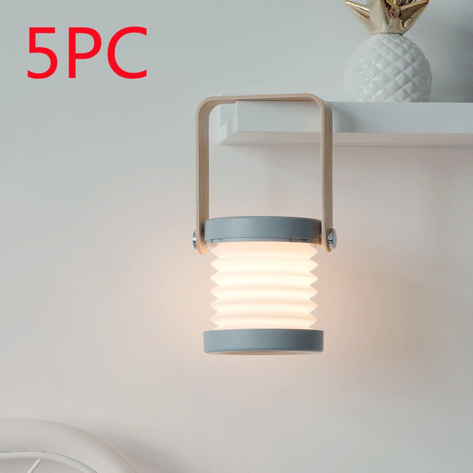 Foldable LED Night Lamp – Touch Dimmable & USB Rechargeable for Cozy Spaces - Slushin_Dept