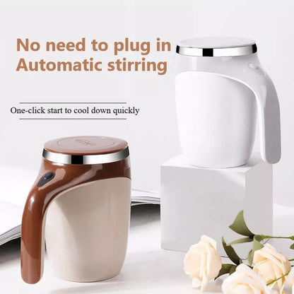 Automatic Magnetic Stirring Cup – Rechargeable Electric Mixer for Coffee, Milk & More - Slushin_Dept