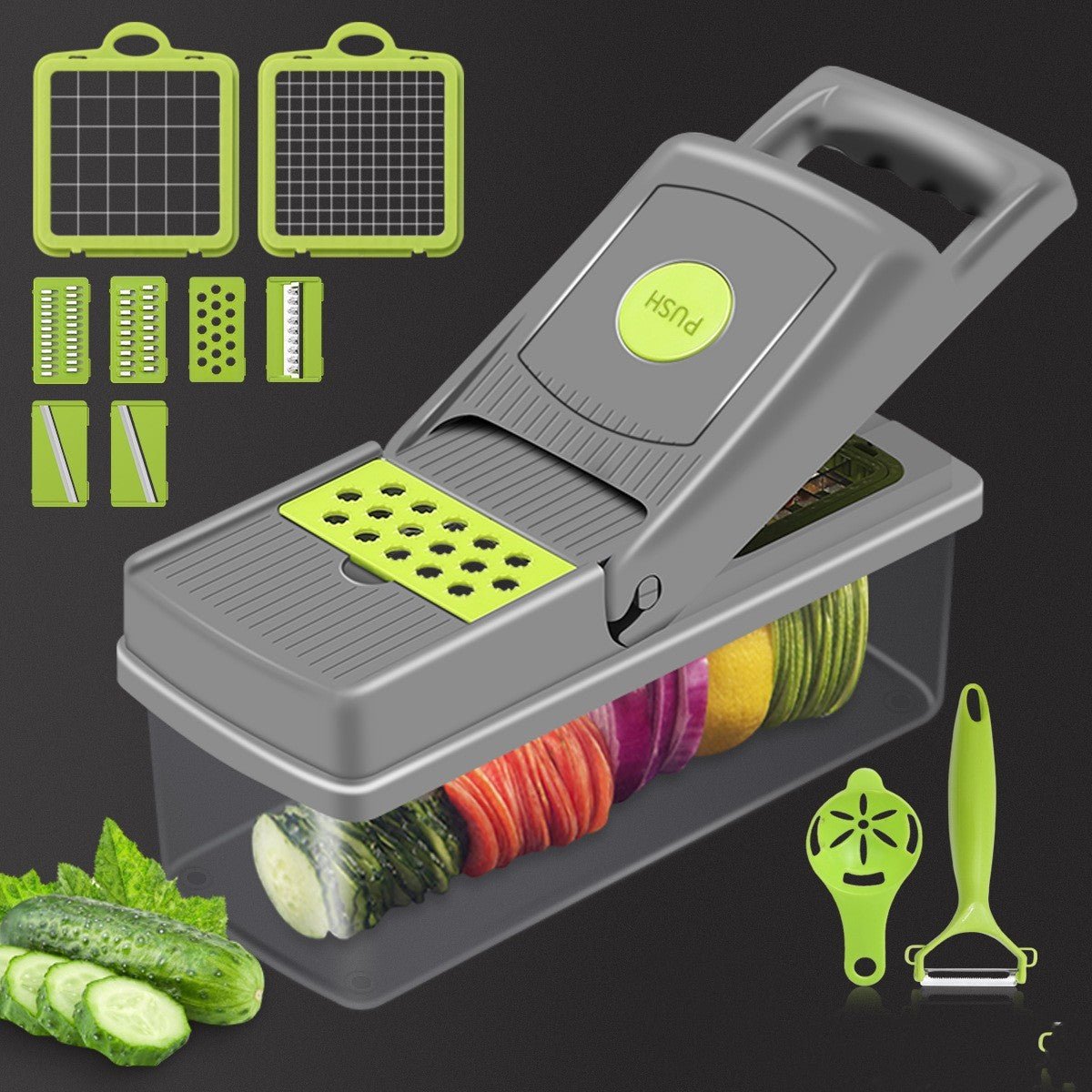 Manual Veggie Silk Cutter – Quick Shredder for Vegetables & Garnishes - Slushin_Dept