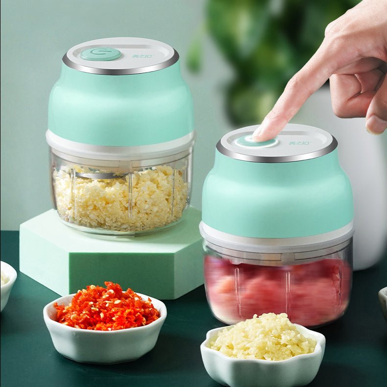Mini Electric Food Chopper – USB Grinder for Garlic, Veggies & More - Slushin_Dept
